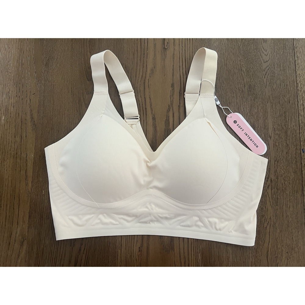 Soft Intention Wireless‎ Seamless Bra With Molded Cups Size 3 XL